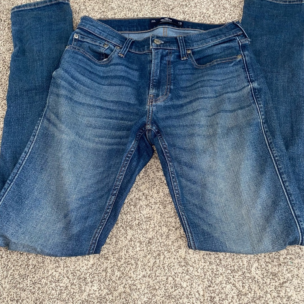 Hollister Men's Straight Blue Jeans